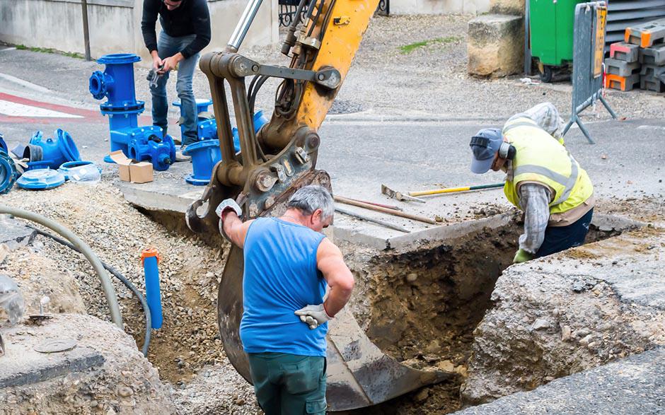 travaux assainissement Saclay